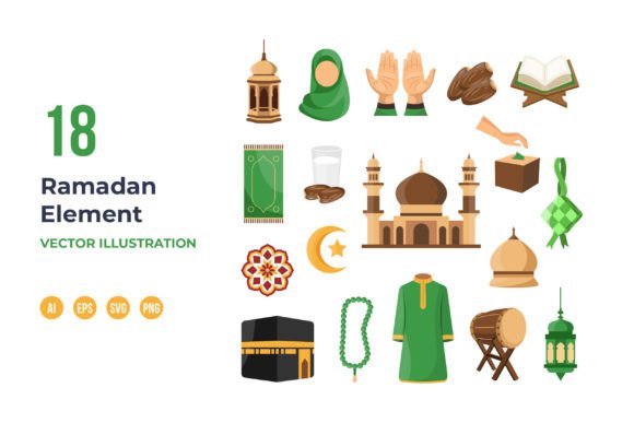 Download Hand Drawn Ramadan Elements - Ramadan Collection