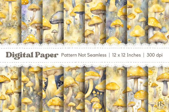 Download 16 Yellow Fantasy Mushroom Background - Mushroom Collection
