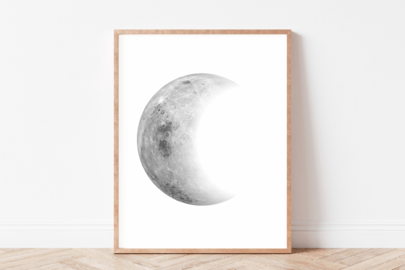 Download Crescent Moon Wall Art,Crescent Moon Art - Moon wall art Collection