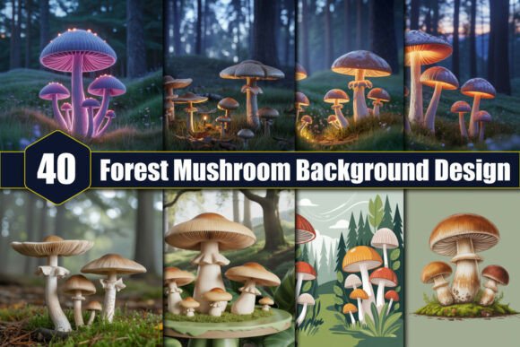 Download Forest Mushroom Background Designs - Mushroom Collection