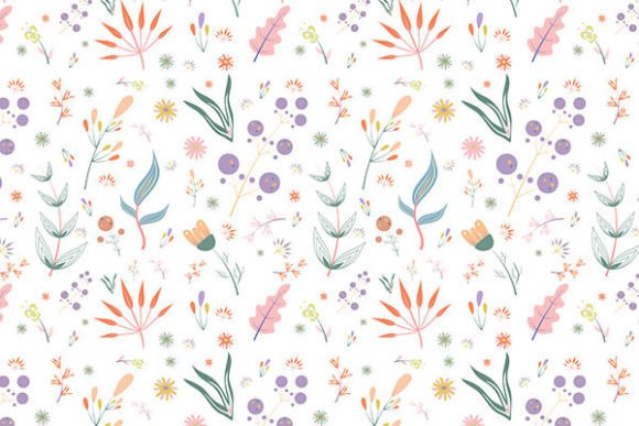 Download Abstract Flat Floral Background - Abstract Collection