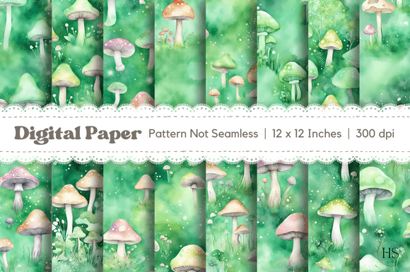 Download 16 Green Fantasy Mushroom Background - Mushroom Collection
