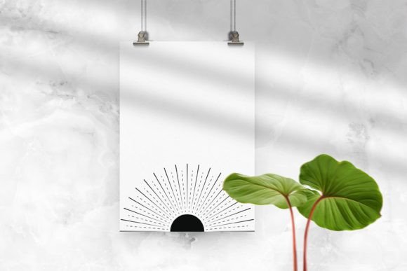 Download Boho Minimalist Abstract Sun Moon Poster - Abstract Collection