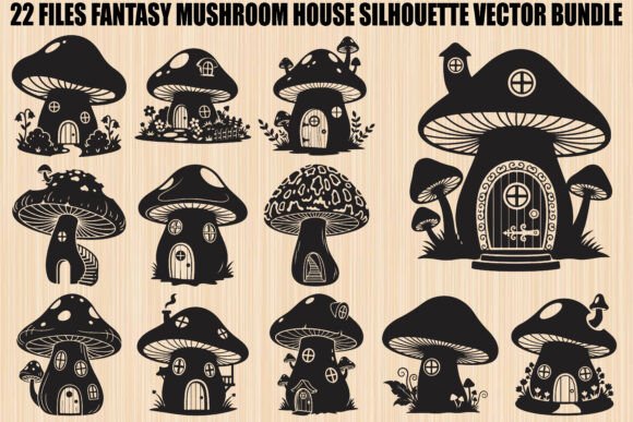 Download Fantasy Mushroom House SVG Bundle - Mushroom Collection