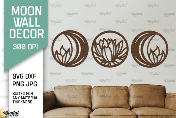 Download Moon Wall Art Home Decor Laser Cut - Moon wall art Collection