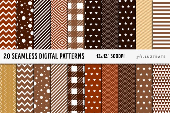 Download Brown Digital Paper | Seamless Patterns - Seamless pattern Collection