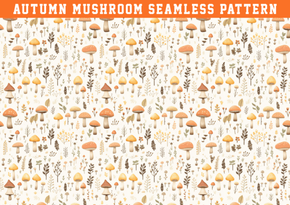 Download Autumn Mushroom Pattern - Mushroom Collection