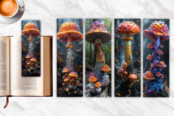 Download Fantasy Mushroom Bookmark - Mushroom Collection