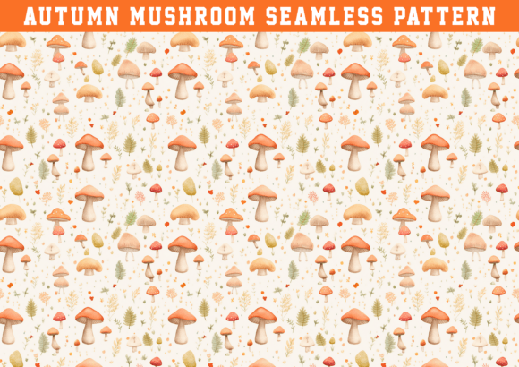 Download Autumn Mushroom Pattern - Mushroom Collection