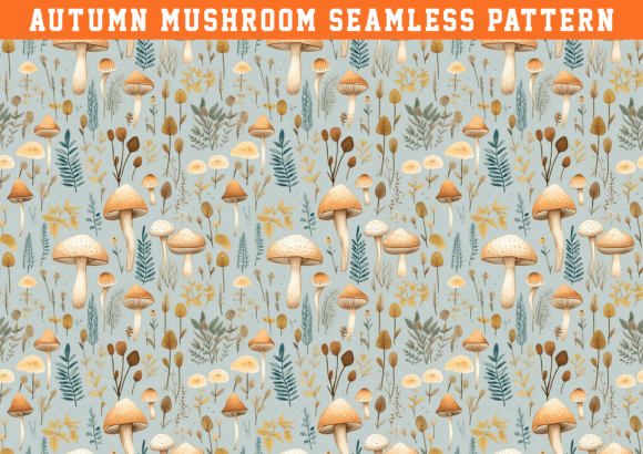 Download Autumn Mushroom Pattern - Mushroom Collection