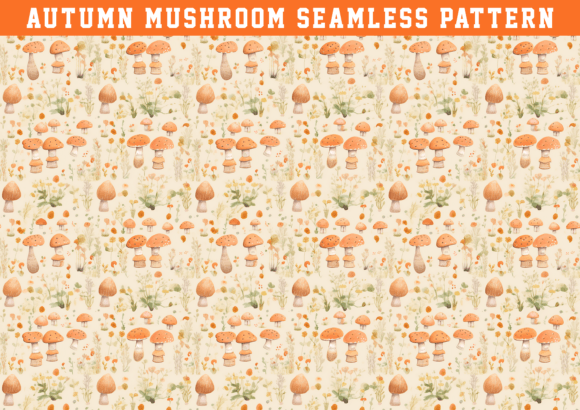 Download Autumn Mushroom Pattern - Mushroom Collection