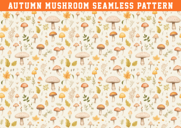 Download Autumn Mushroom Pattern - Mushroom Collection