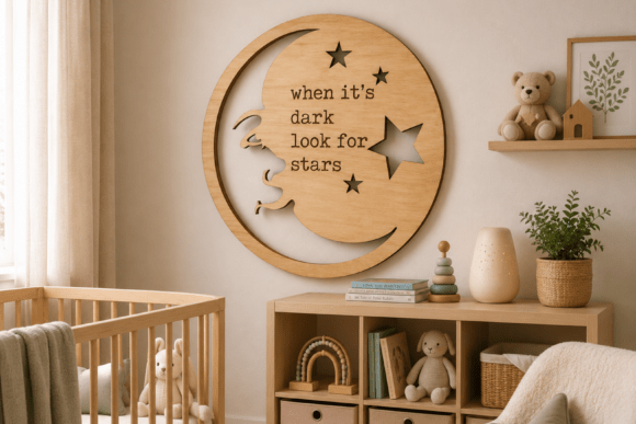 Download Moon Wall Art SVG | Nursery Quote - Moon wall art Collection