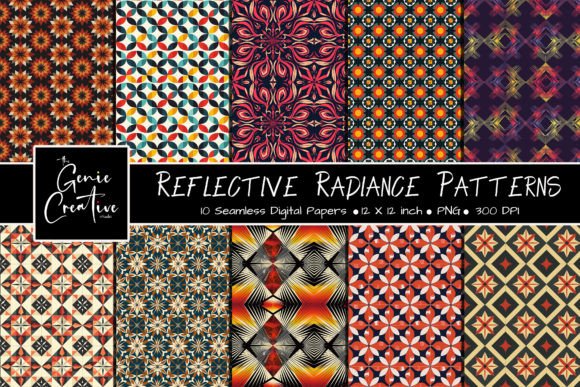 Download Reflective Radiance Seamless Pattern Set - Seamless pattern Collection